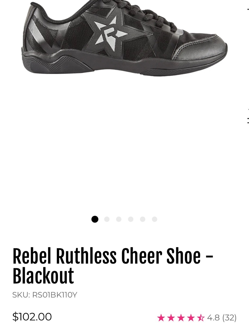 Rebel Ruthless Cheer Shoe